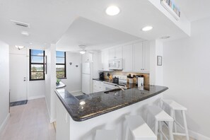 Condo, Multiple Beds (SW-facing beachfront condo with pool/) | Private kitchen - Sw-facing Beachfront Condo With Pool/gym/pickleball (Marco Island)