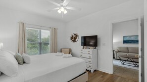 2 chambres, bureau, Wi-Fi gratuit, draps fournis