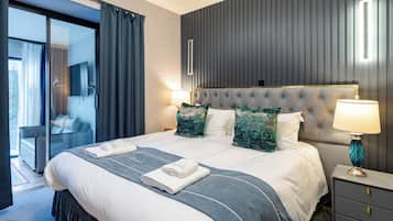 Suíte luxo, vista para a montanha | Roupas de cama de algodão egípcio, roupas de cama premium