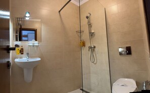 Double or Twin Room | Bathroom | Shower, free toiletries, slippers, towels