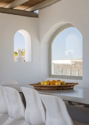 Villa, Sea View | Dining room