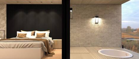 Luxury Double Room, Pool View | Laptop workspace, free WiFi