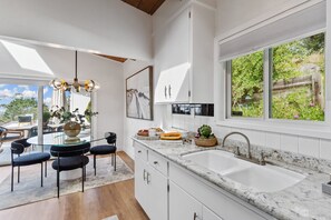 House, 3 Bedrooms | Private kitchen | Fridge, oven, coffee/tea maker, toaster - 180-Degree Ocean Views Deck + Hillside (Half Moon Bay)