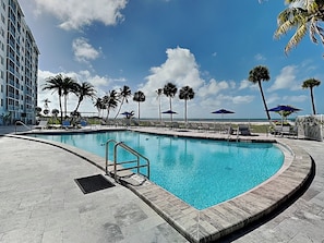 A heated pool