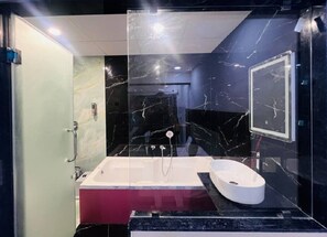 Executive Double Room, City View | Bathroom | Separate tub and shower, free toiletries, towels, toilet paper - Hotel Royal Manor-Rajkot (Rajkot)