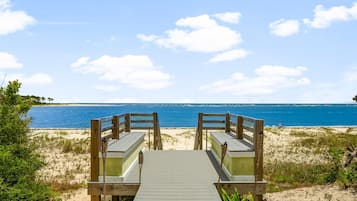 On the beach, white sand, fishing