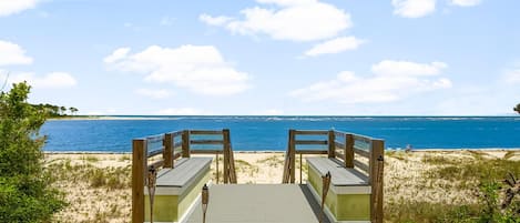 On the beach, white sand, fishing