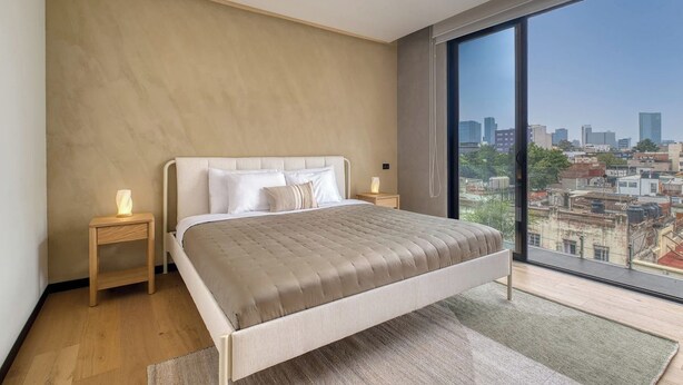 Room - Roma Norte 1BR  Rooftop Jacuzzi & Balcony (Mexico)