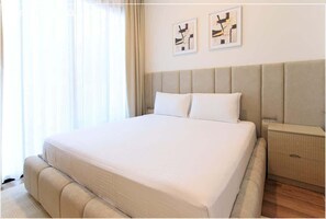 1 soverom, strykejern/-brett, wi-fi og sengetøy