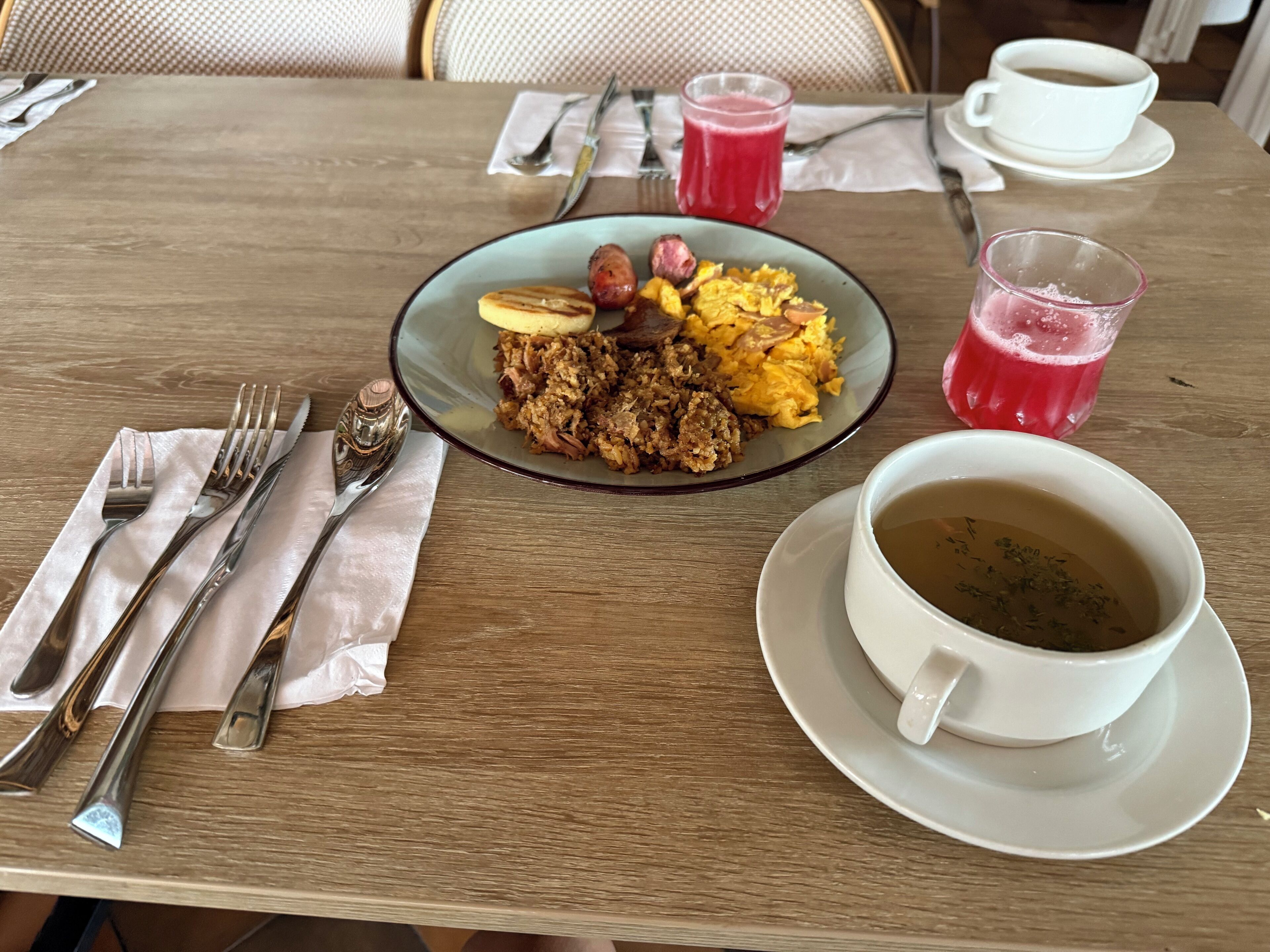 Free daily full breakfast