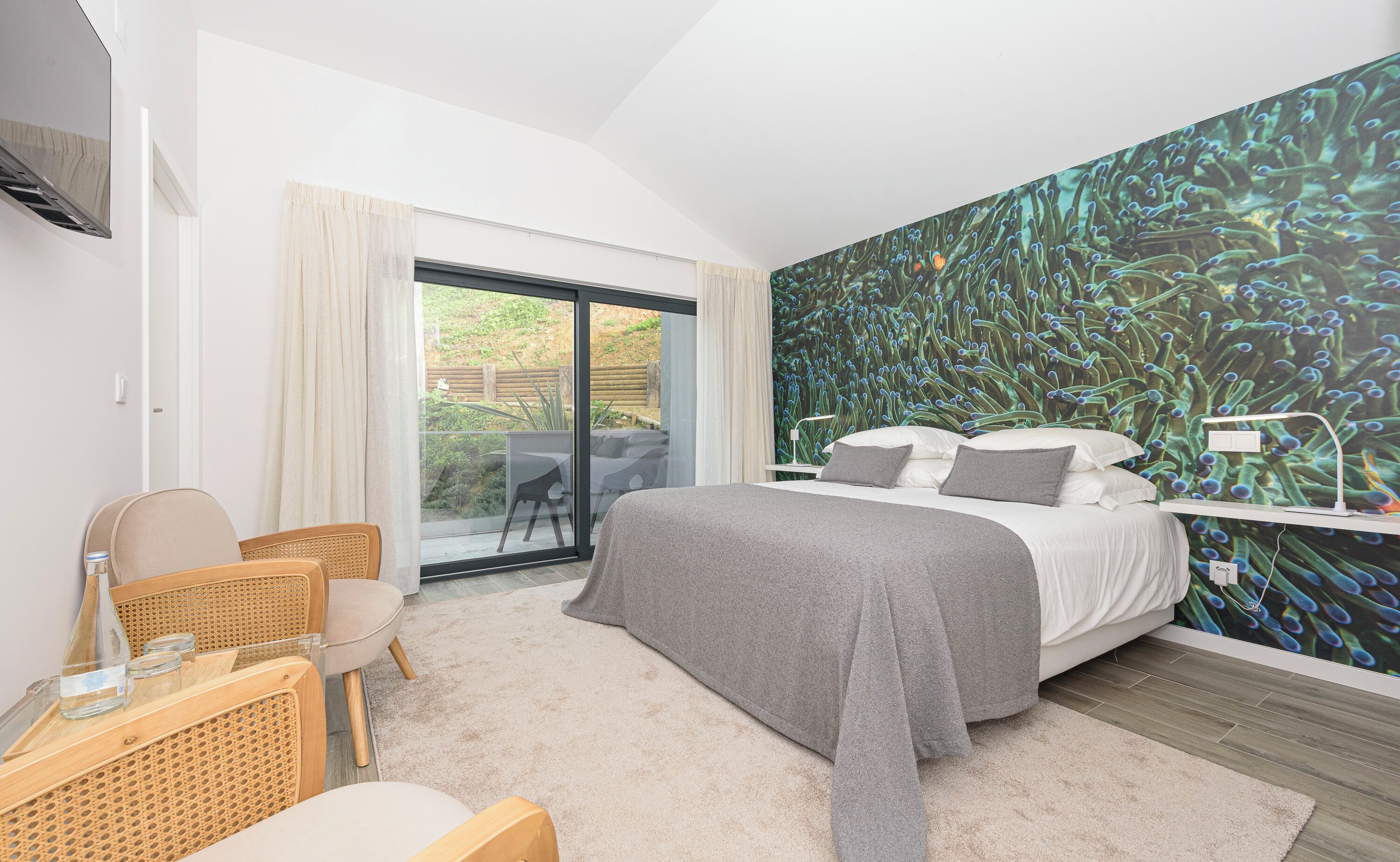 Deluxe-Doppelzimmer, Balkon, Gartenblick (Algas verdes) | Verdunkelungsvorhänge, Bügeleisen/Bügelbrett, kostenloses WLAN