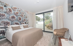 Habitación Deluxe doble (Anémona Branca) | Cortinas opacas, tabla de planchar con plancha, wifi gratis