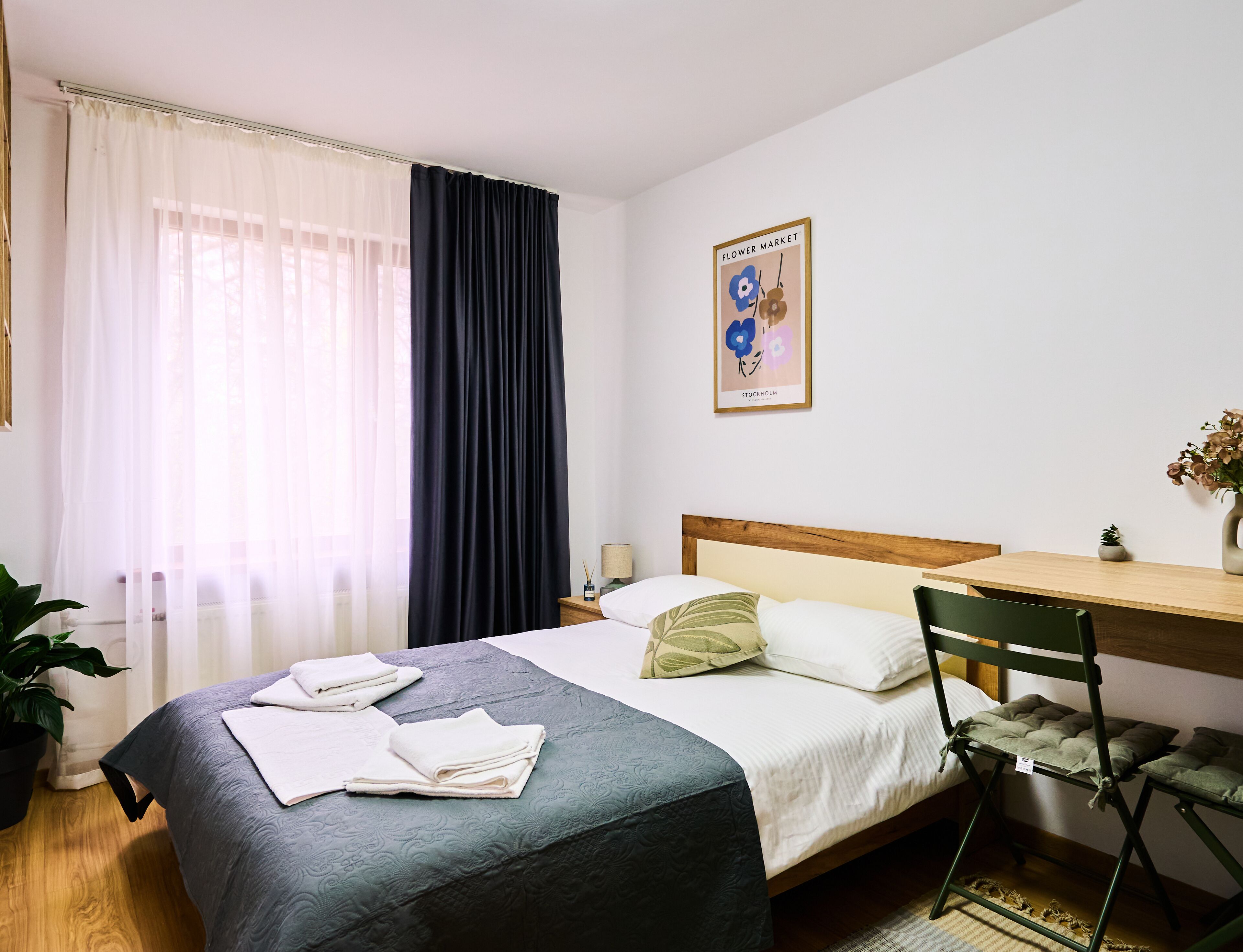 1 chambre, fer et planche à repasser, lit parapluie, Wi-Fi gratuit