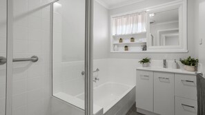 Shower, hair dryer