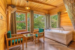 Duplex Jacuzzi Suite (Lake View) | Deep soaking bathtub