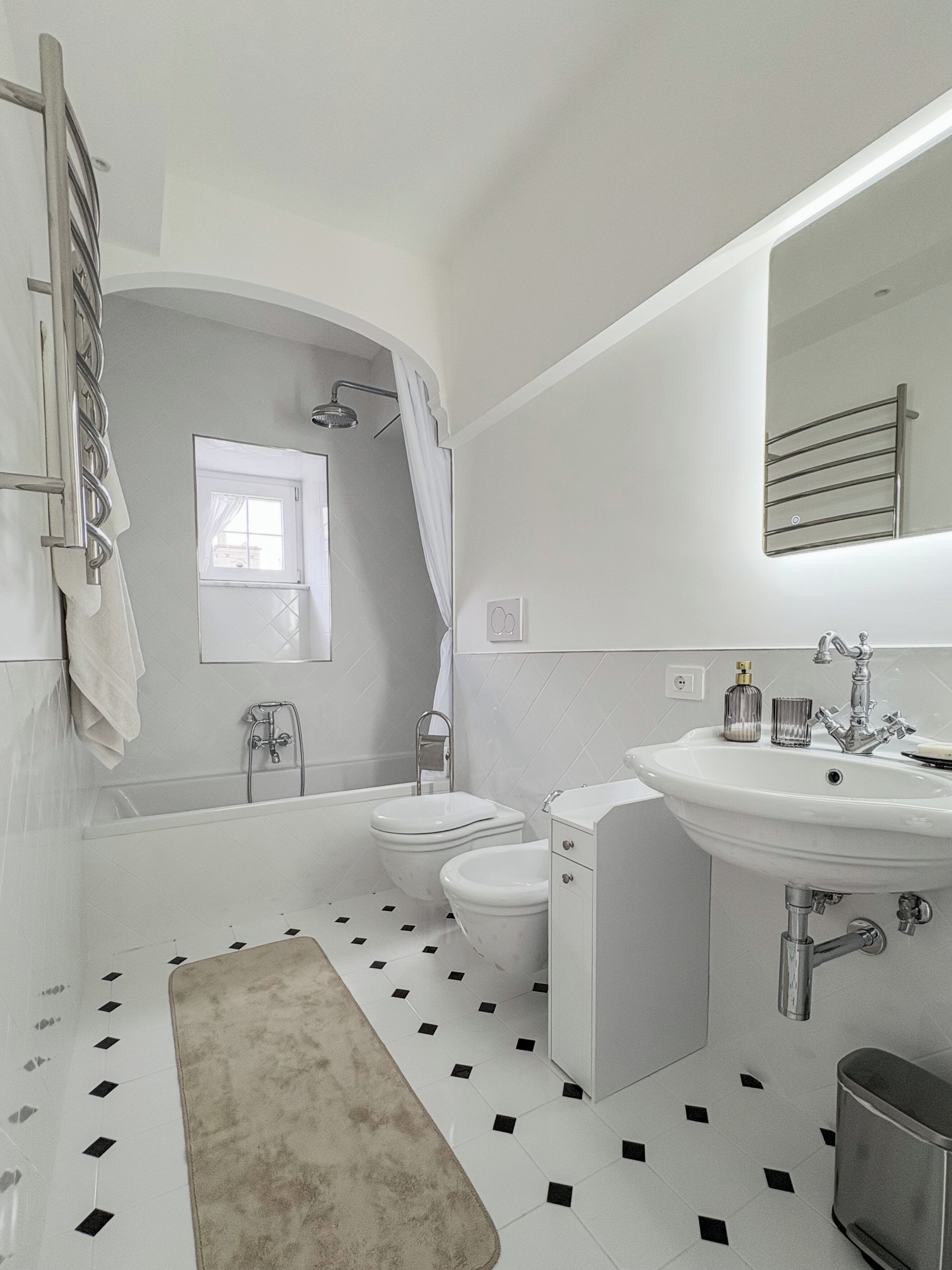 Shower, free toiletries, hair dryer, bathrobes