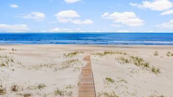 On the beach, white sand, fishing