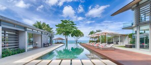 A heated pool