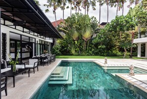 Una piscina riscaldata