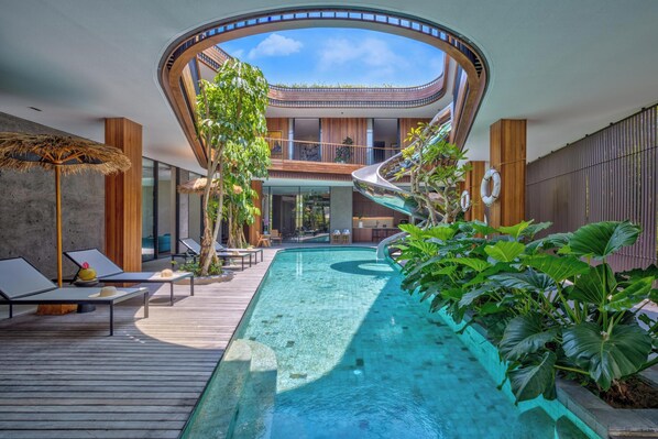 Una piscina climatizada