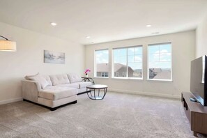 TV, fireplace, offices