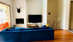 TV connectée, cheminée