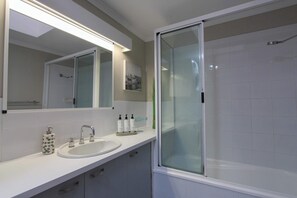 Shower, hair dryer