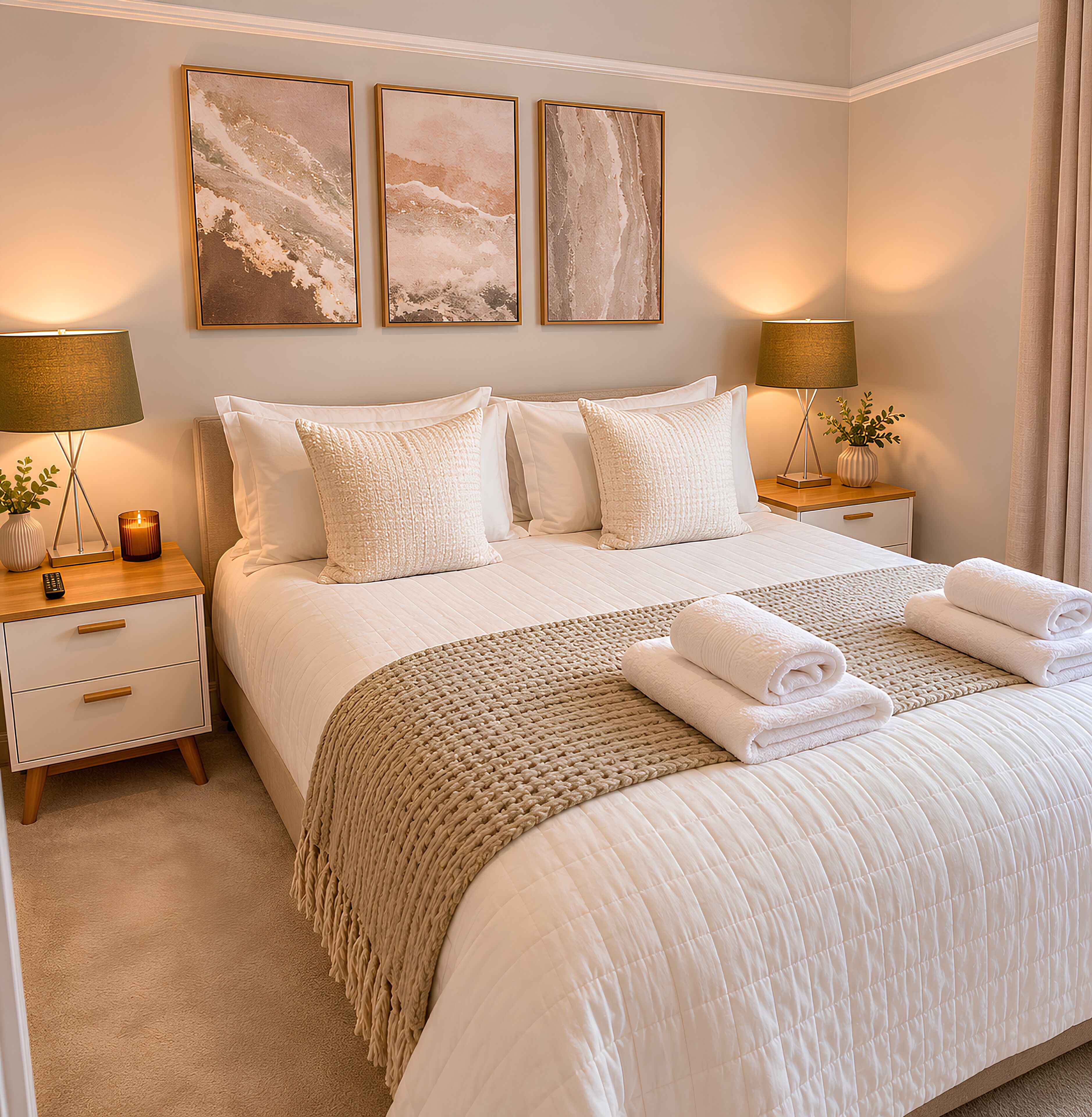 3 bedrooms, iron/ironing board, WiFi, bed sheets