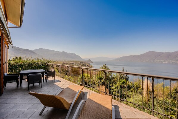 Apartment, 1 Double Bed, Patio, Mountain View (Sopra il Lago 5) | Outdoor dining