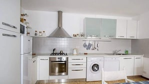 Apartment, Multiple Beds, Patio, Mountain View (Apt Mediterraneo) | Private kitchen - Stylish Lake Maggiore Apartment With Lake Views (Maccagno con Pino e Veddasca)