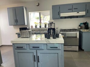 Fridge, oven, stovetop, coffee/tea maker - Casa Del Mar- BEACH HOUSE (Ensenada)