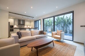 Villa, 4 Bedrooms, Private Pool | Living room - Monochrome designer pool Villa (Bangkok)