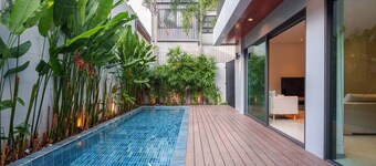 Monochrome designer pool Villa