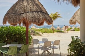 Private beach, white sand, beach umbrellas, beach towels - Bahia Principe Escape Tequila - Adults Only All Inclusive - Brand New Hotel (Akumal)