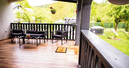 Chic Retreat in the Carpathians – Private Villa with Spa & Grill