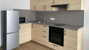 Private kitchen - Modern Studio Retreat in Boróka Park, Kecskemét (Kecskemét)