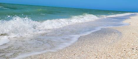 Sun-loungers, beach towels