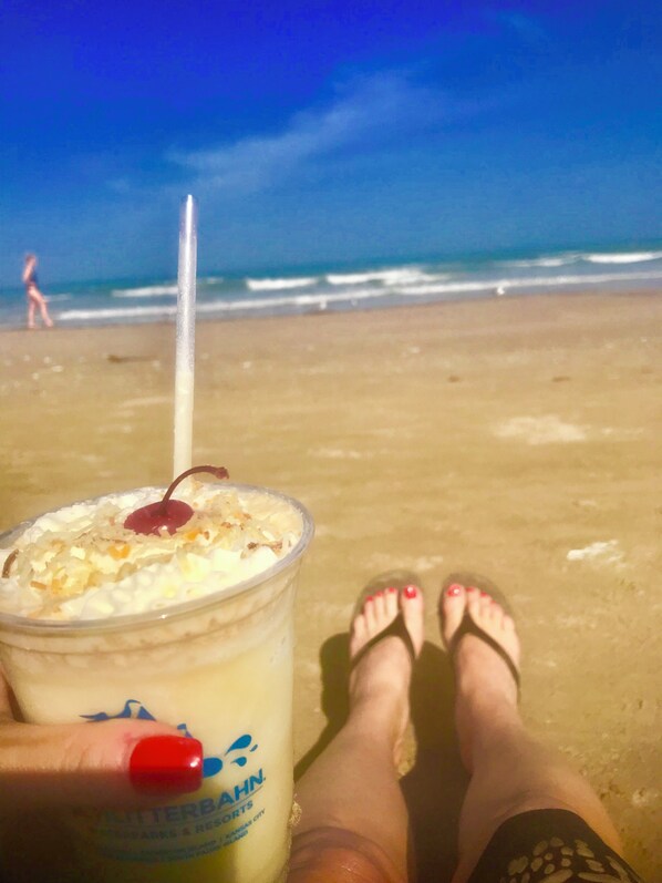 Sun loungers, beach towels