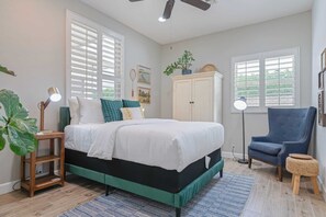 Villa (5 Bedrooms) | 5 habitaciones, tabla de planchar con plancha y ropa de cama 