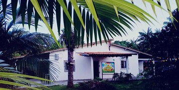 A szálláshely homlokzata