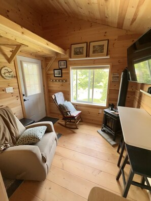 Smart-tv en een open haard