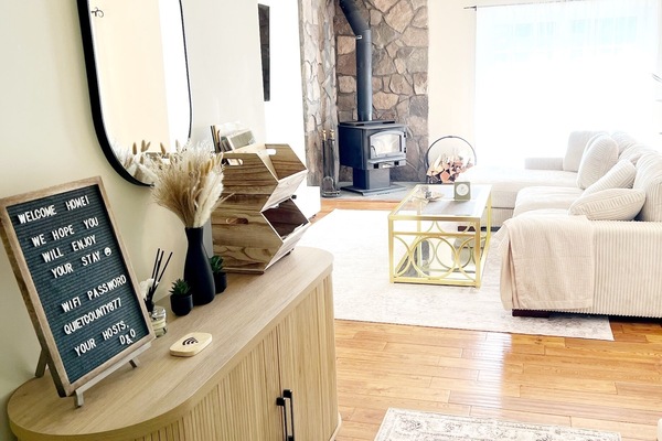 TV connectée, cheminée