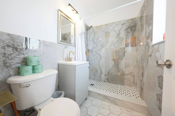 Hair dryer, toilet paper