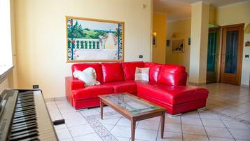 Televisión y chimenea