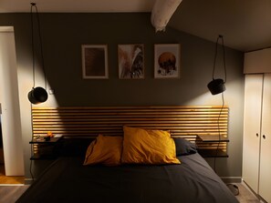 1 chambre, fer et planche à repasser, Wi-Fi, draps fournis