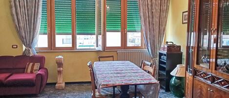 Apartment, Balcony | Living area | 32-inch TV with digital channels