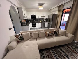 Villa Deluxe, vistas al mar | Zona de estar