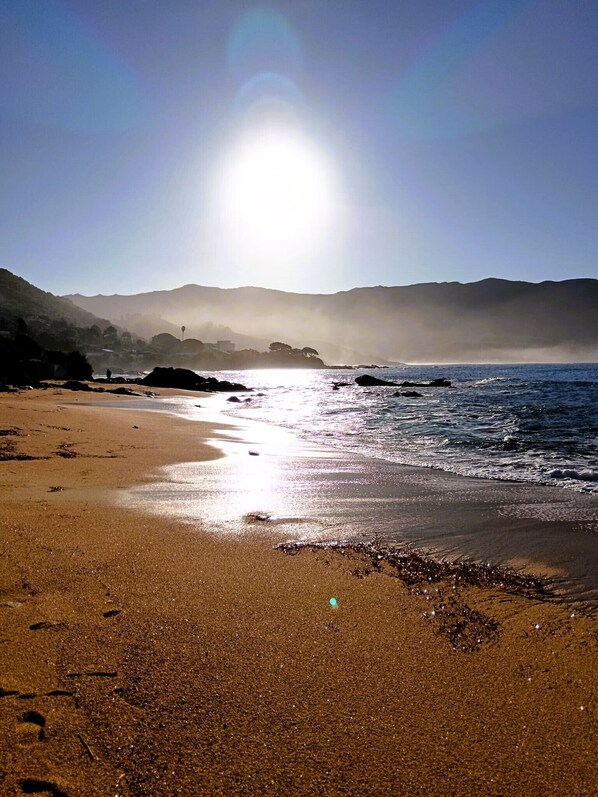 On the beach
