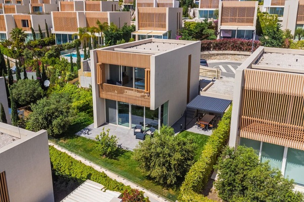 View of the villa (Drone shot)