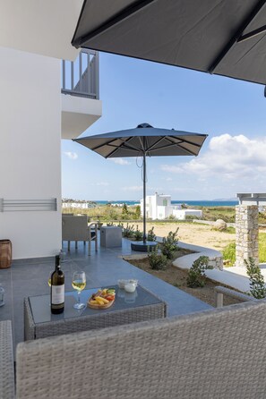 Double Room, Sea View | Terrace/patio - Cezaria Naxos Hotel (Naxos)